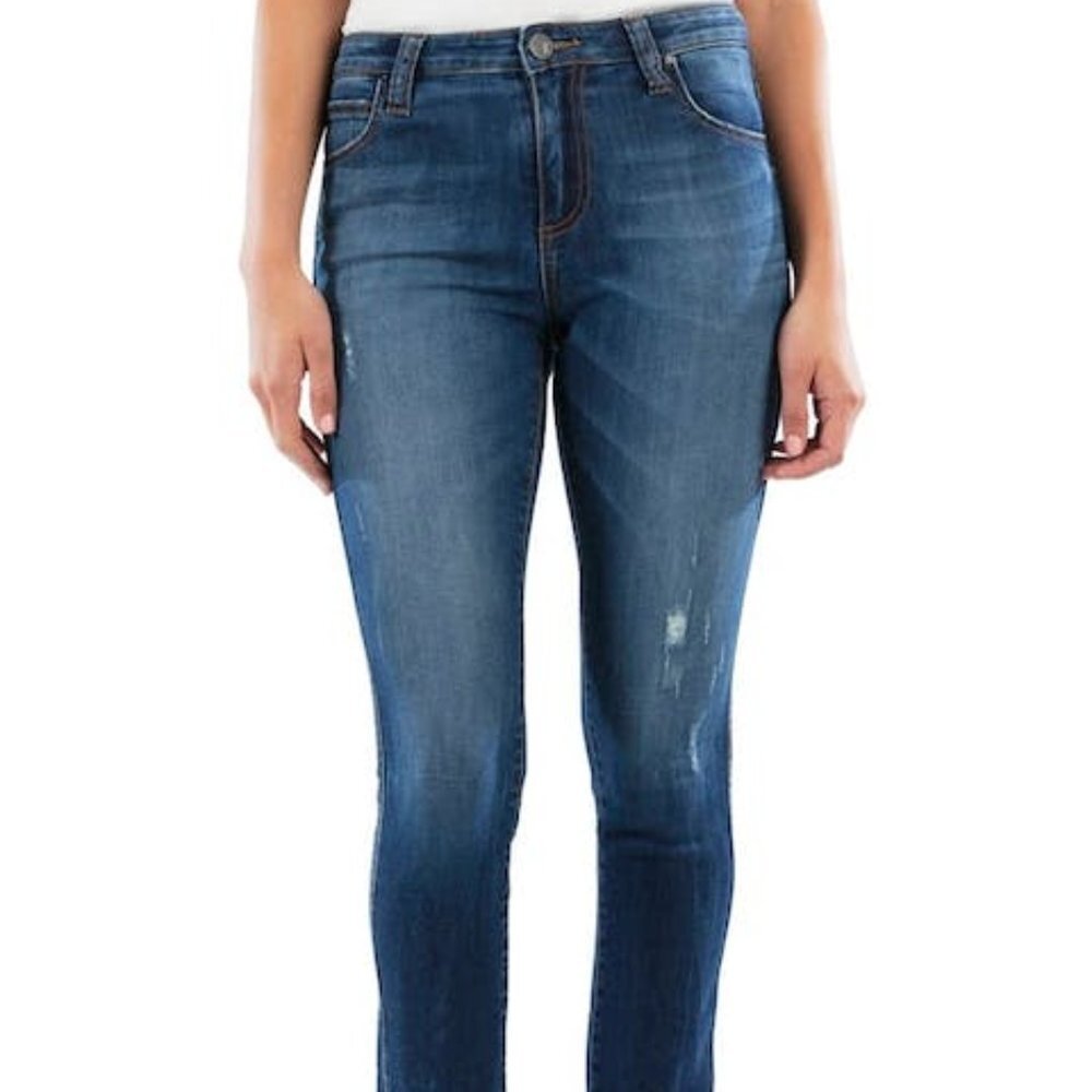 Kut from the Kloth Meghan High-Rise Ankle Cigarette-Leg Jeans, Various Sizes